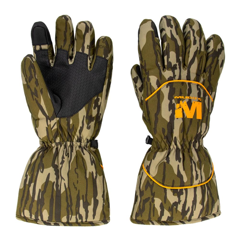 Muddy Waterproof Insulated Gloves Mossy Oak Bottomland XL Size Warm Outdoor Wear