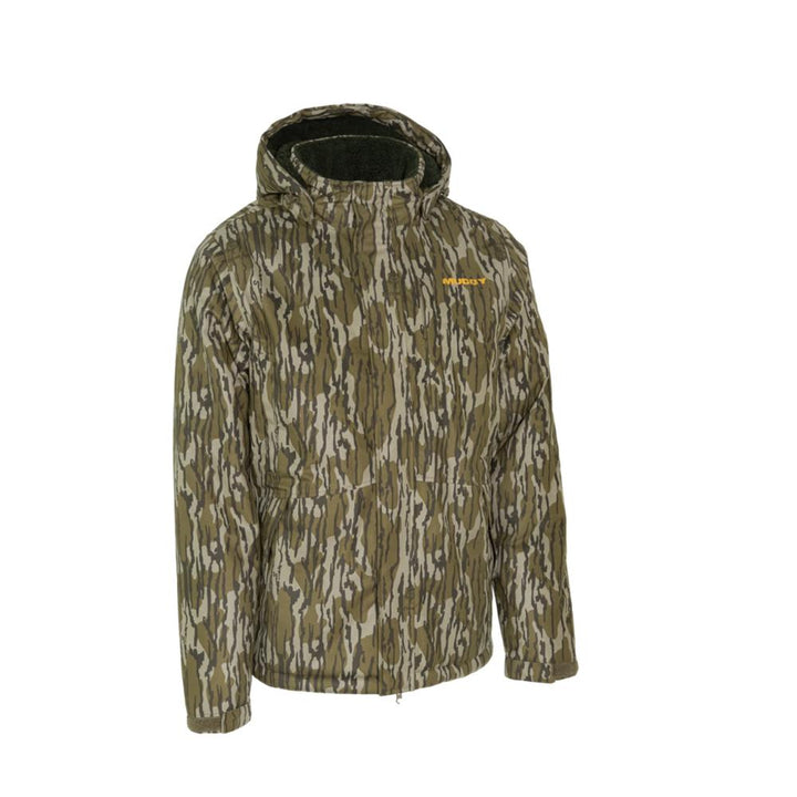 Muddy TRX Sherpa Fleece Jacket Waterproof Mossy Oak Bottomland Medium Outdoor