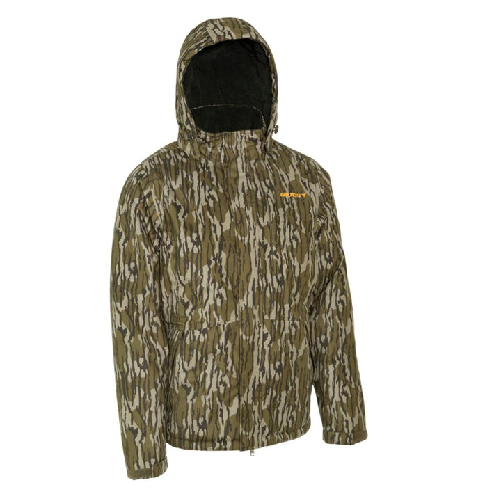 Muddy TRX Waterproof Sherpa Fleece Jacket Mossy Oak Bottomland XL Outdoor Warmth