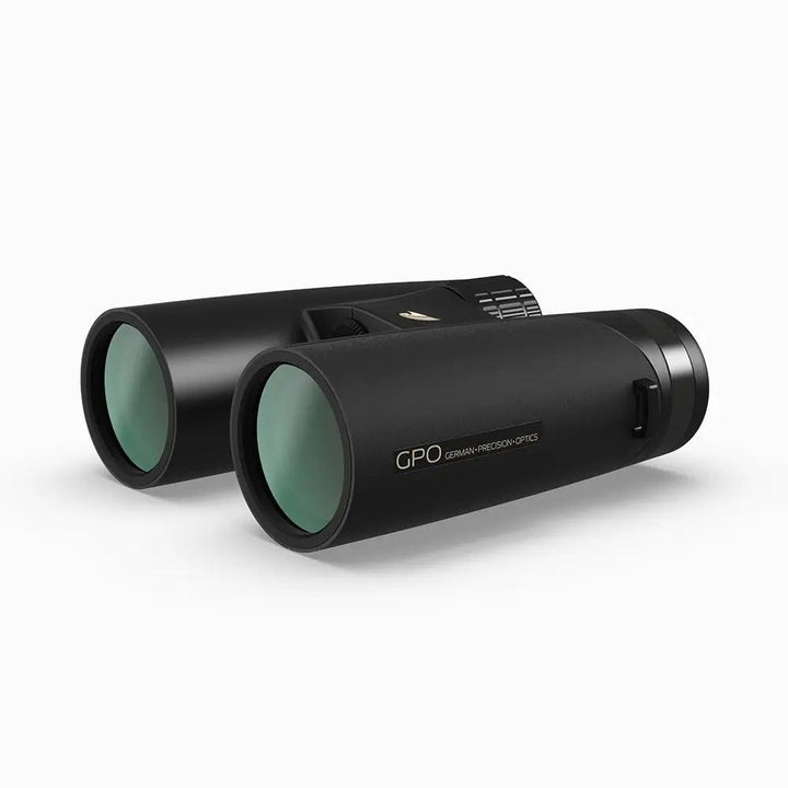 GPO Passion HD Binoculars 10x42 ED Charcoal Black High Clarity with Adapter