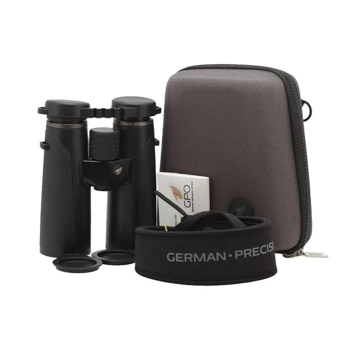 GPO Passion HD Binoculars 10x42 HD Charcoal Black High Clarity with Adapter