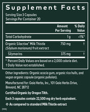 Load image into Gallery viewer, Gaia Herbs Milk Thistle Seed 120 Caps Liver Support and Detoxification
