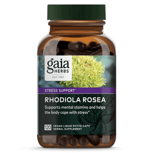 Gaia Herbs Rhodiola Rosea 60 Liquid Phyto Caps Stress Support Supplement