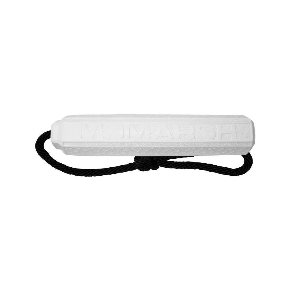 MOmarsh Medium Mark White Dog Training Bumper EVA Foam 9x2in Floatable