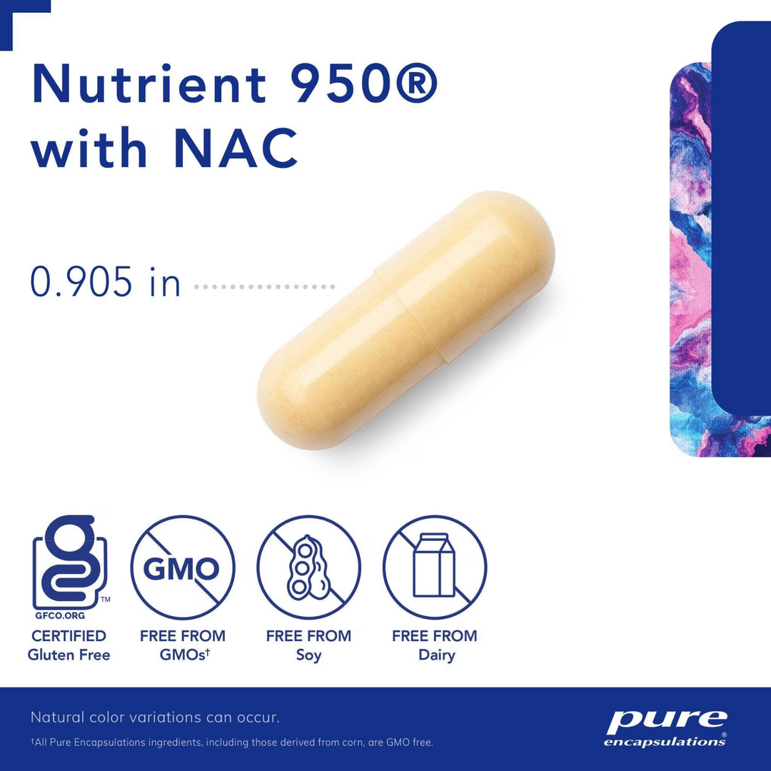 Pure Encapsulations Nutrient 950 with NAC 240 Capsules Multivitamin Mineral