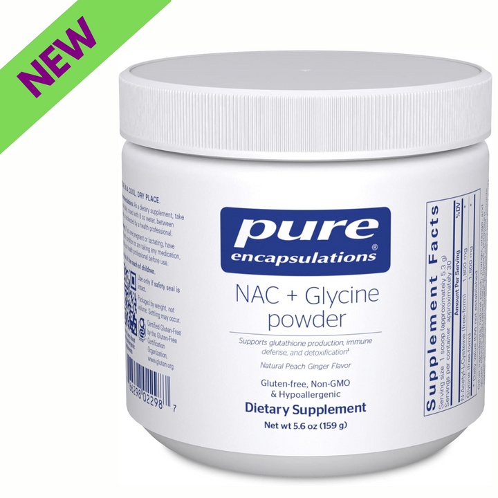 Pure Encapsulations NAC Plus Glycine Powder Supports Detox Function 5.6 oz