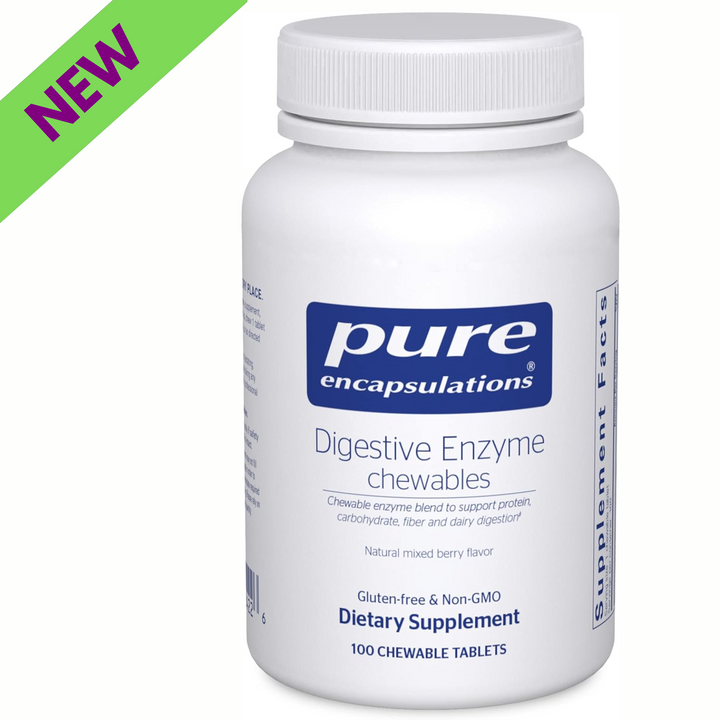 Pure Encapsulations Digestive Enzyme Chewables Supports Health 100 Tablets