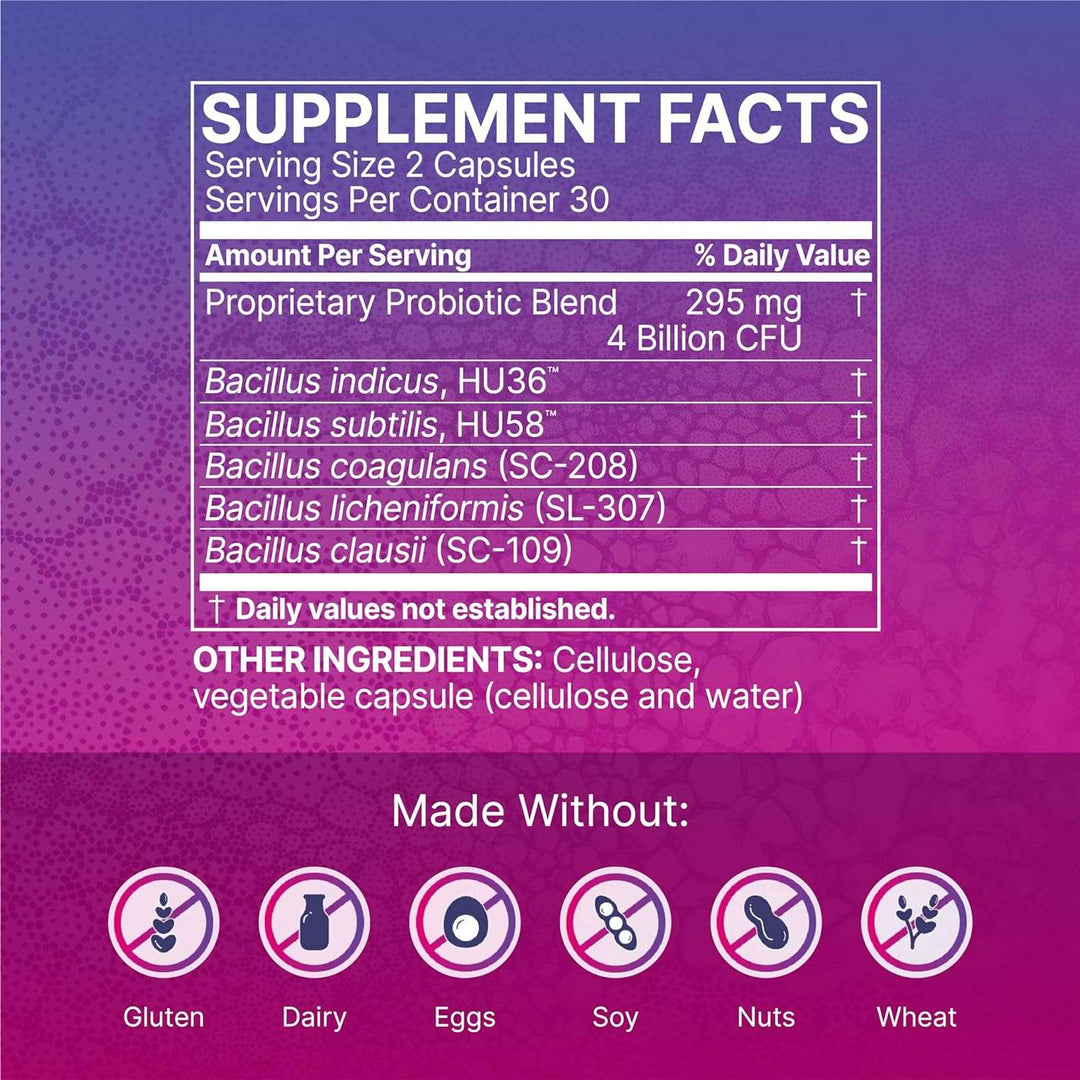 Microbiome Labs MegaSporeBiotic Probiotic Capsules 60 Count Gut Health Support
