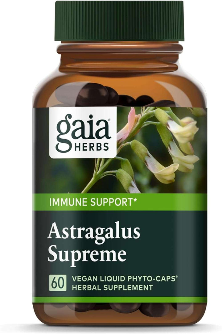 Astragalus Supreme de Gaia Herbs – 60 cápsulas para reforzar el sistema inmunitario y la adaptación al estrés