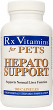 Load image into Gallery viewer, Rx Vitamins For Pets Hepato Support Milk Thistle Liver Function 180 Caps 3 PACK
