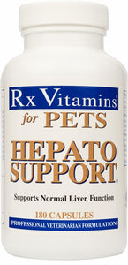 Rx Vitamins For Pets Hepato Support Milk Thistle Liver Function 180 Caps 3 PACK