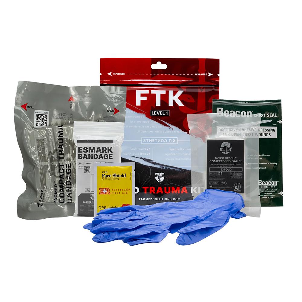 TacMed Solutions Field Trauma Kit Level 1 Compact Durable Emergency First Aid