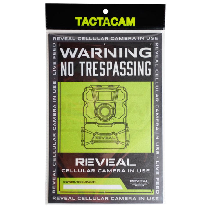 Señales de prohibido el paso Tactacam, resistentes a la intemperie, juego de 3 para uso en exteriores