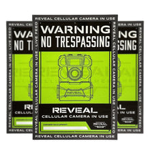 Load image into Gallery viewer, Tactacam No Trespassing Signs Durable Weatherproof Set of 3 For Outdoor Use
