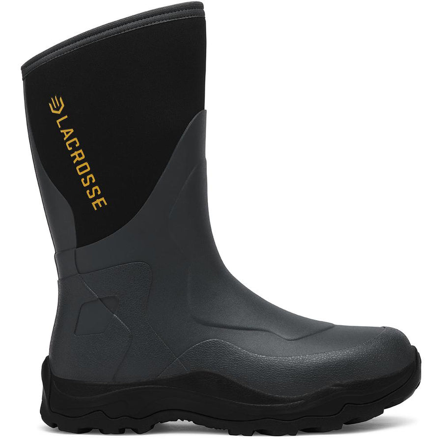 LaCrosse Alpha Agility Field Boot 12" Black/Gray Size 8.
