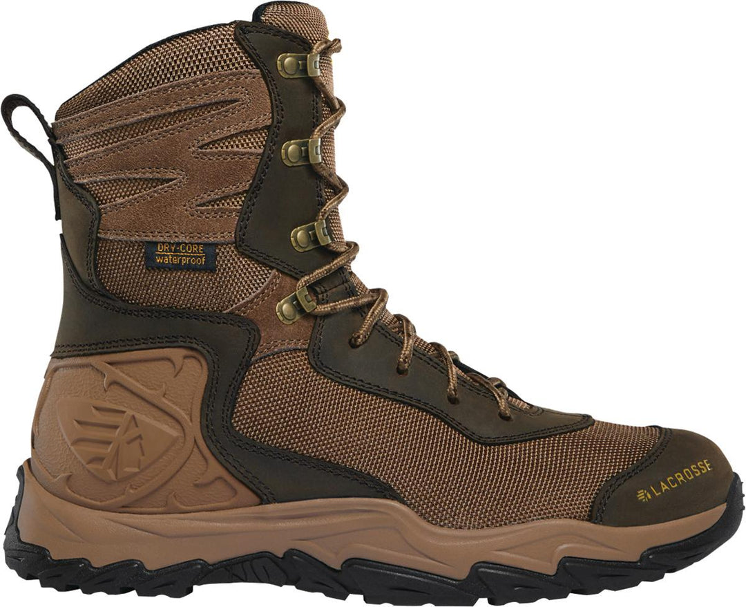 LaCrosse Windrose 8 Inch Brown Boot Durable Comfortable Outdoor Footwear Size 8