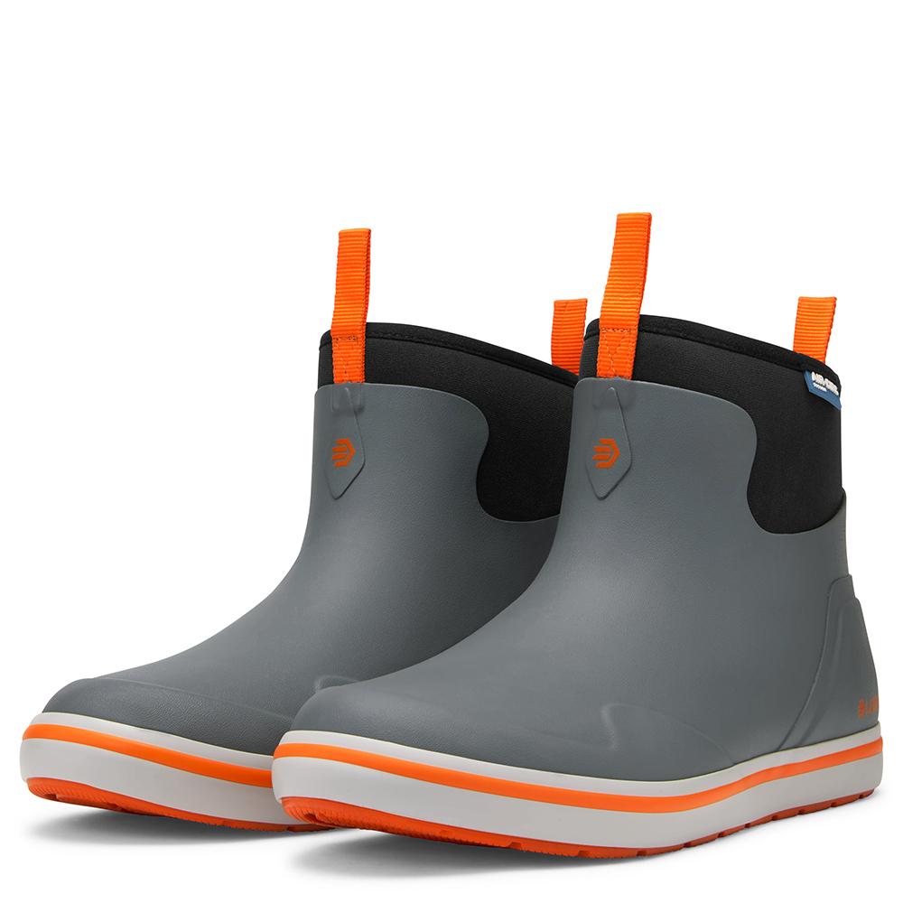 Lacrosse Alpha Deck Boot 6 Inch Gray Orange Comfortable Outdoor Footwear Size 13