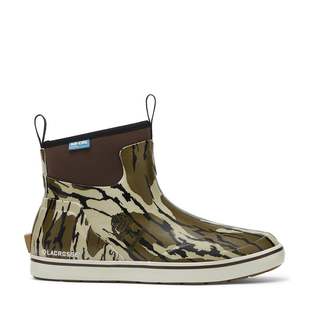 LaCrosse Alpha Deck Boot 6 Inch Mossy Oak Bottomland Mens Waterproof Size 13