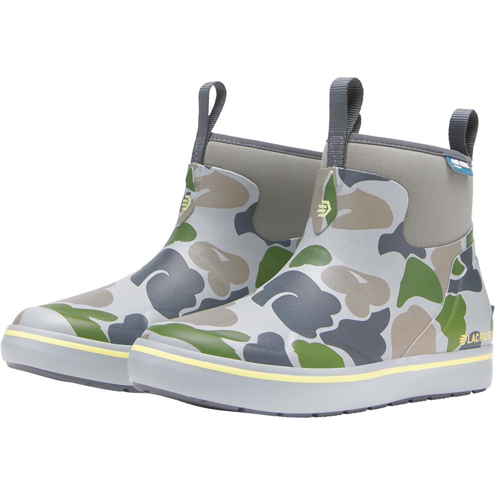 LaCrosse Alpha Deck Boot 6'' Seagrass Duck Camo Women's Size 8M