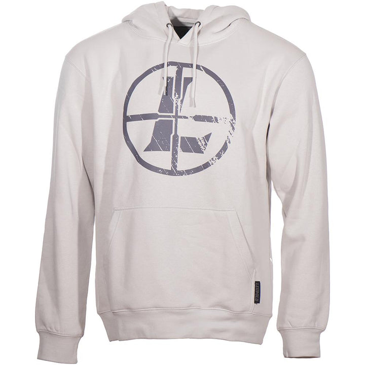 Sudadera con capucha Leupold Distressed Reticle, color hueso, suave, cómoda, de peso medio, talla 2XL