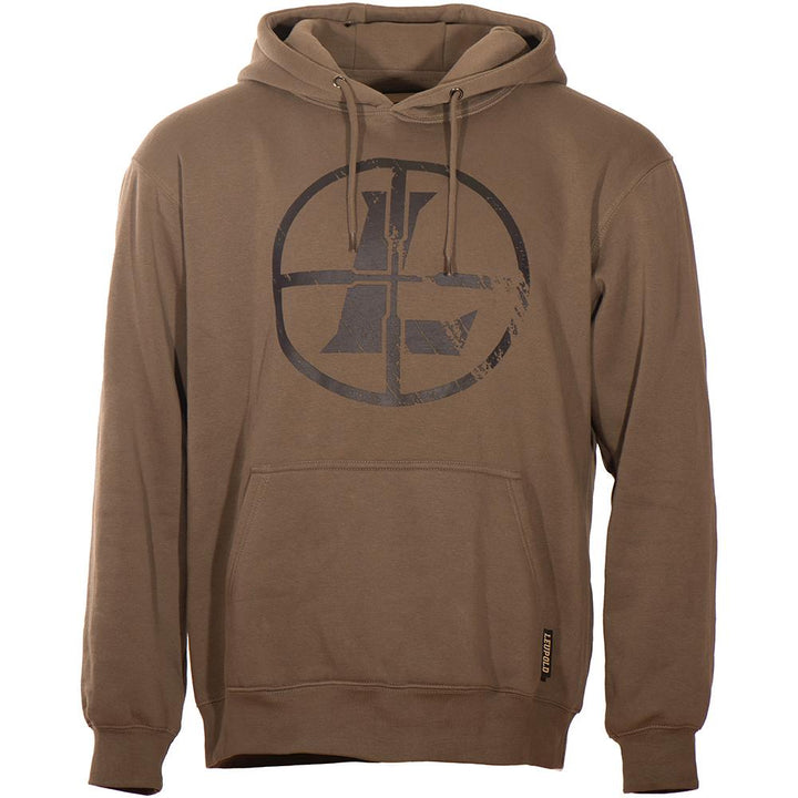 Leupold Distressed Reticle Hoodie Otter 2XL Comfortable Midweight Sweatshirt