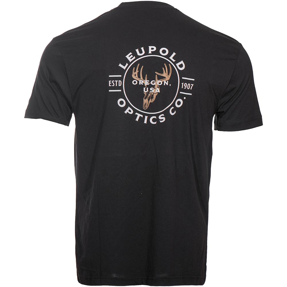 Camisa de manga corta Leupold Buck Country, mezcla de algodón y poliéster, color negro, talla L