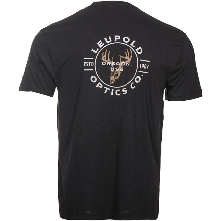 Camisa de manga corta Leupold Buck Country, mezcla de algodón y poliéster, color negro, talla L