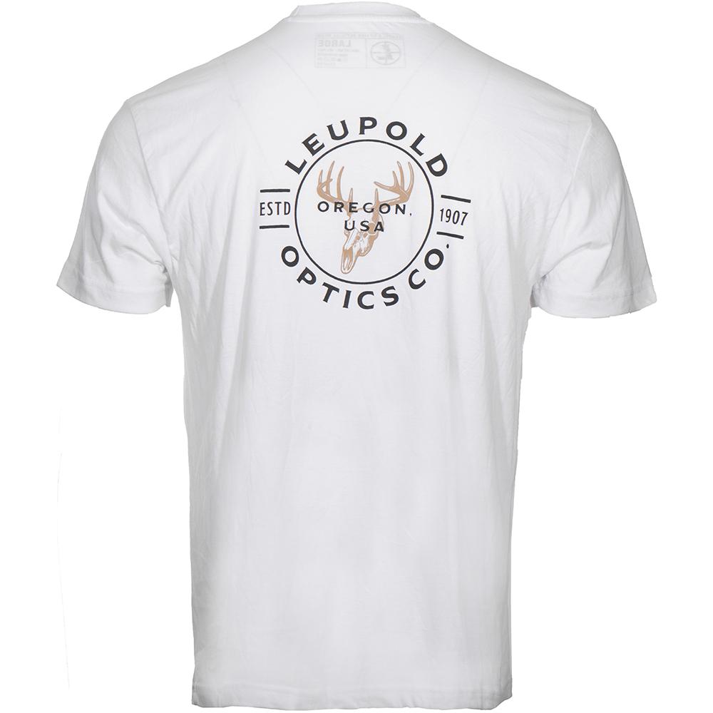Camisa de manga corta Leupold Eagle blanca, cómoda, ligera y duradera, talla 2XL