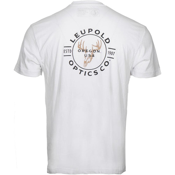 Camisa de manga corta Leupold Eagle blanca, cómoda, ligera y duradera, talla 2XL
