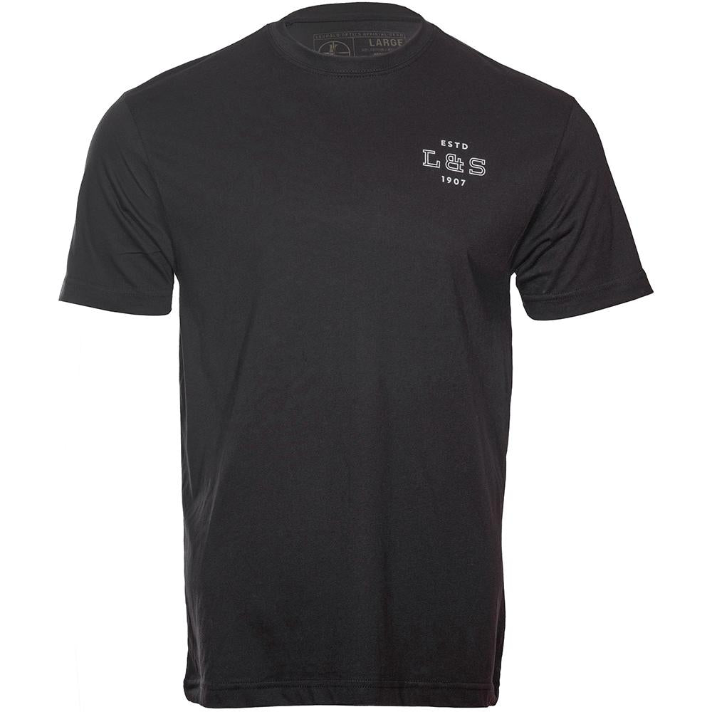 Leupold LS Heritage Short Sleeve Tee Black Soft Cotton Comfortable Fit L Size