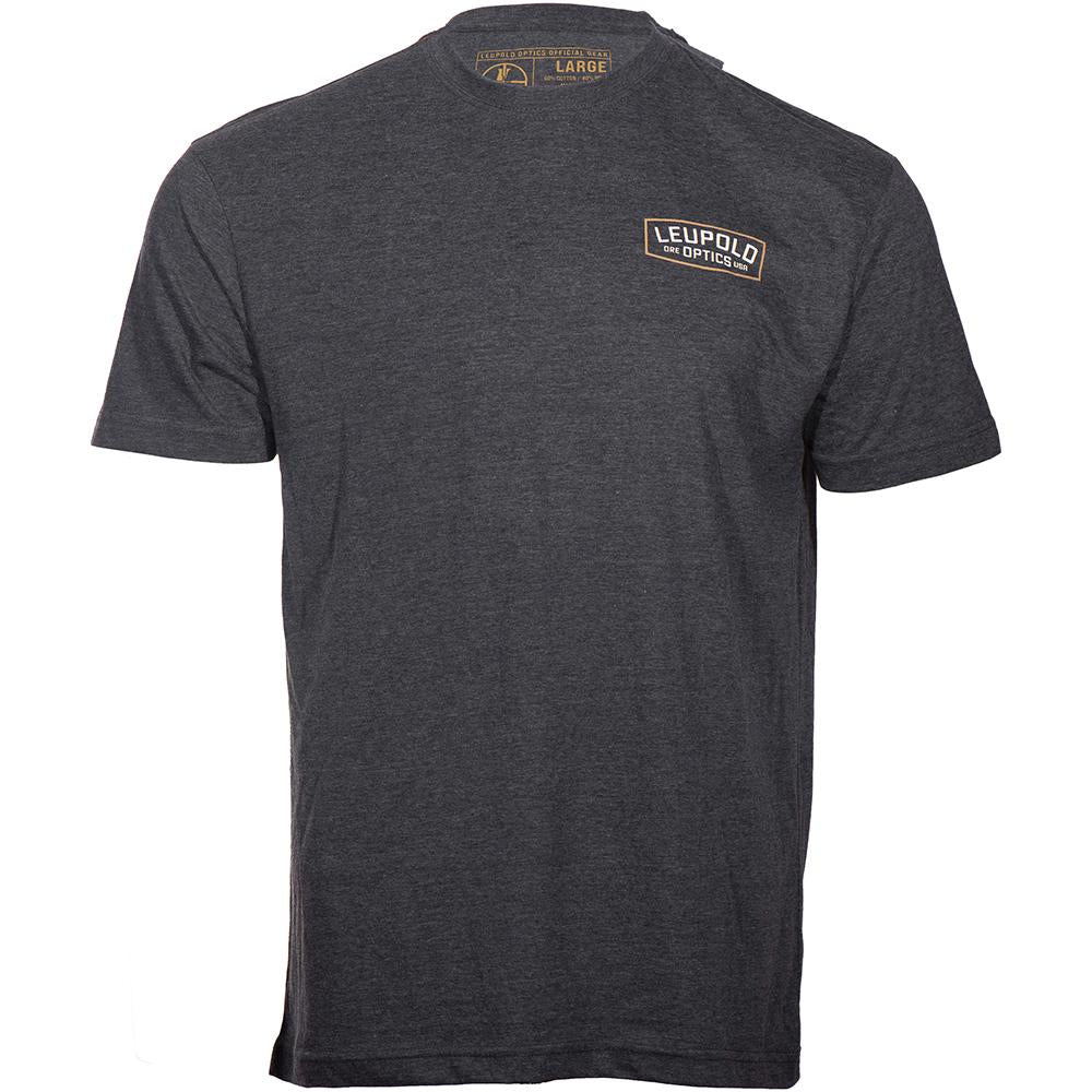 Leupold Badge Short Sleeve Shirt Charcoal Soft Lightweight Comfortable 2XL