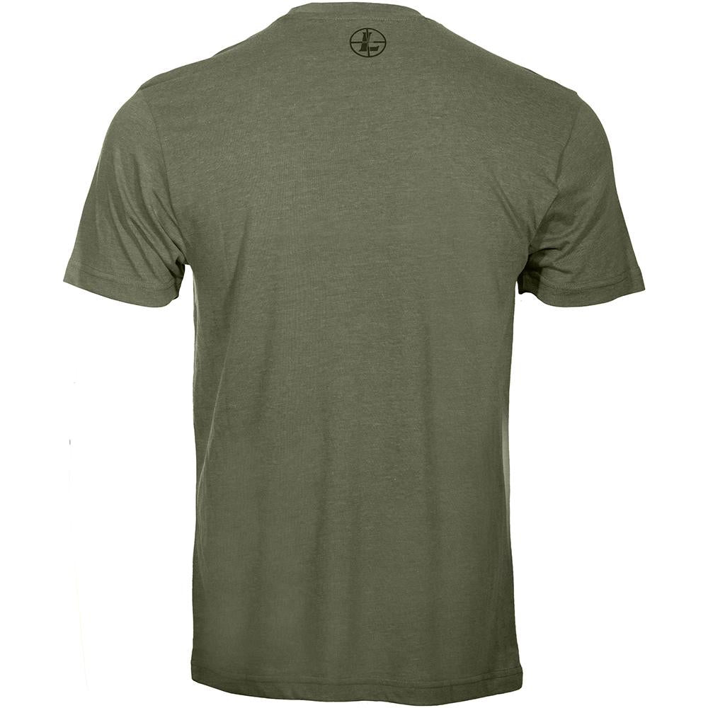 Camiseta con insignia Leupold, color verde oliva claro, cómoda y suave camisa de algodón de manga corta, talla XL