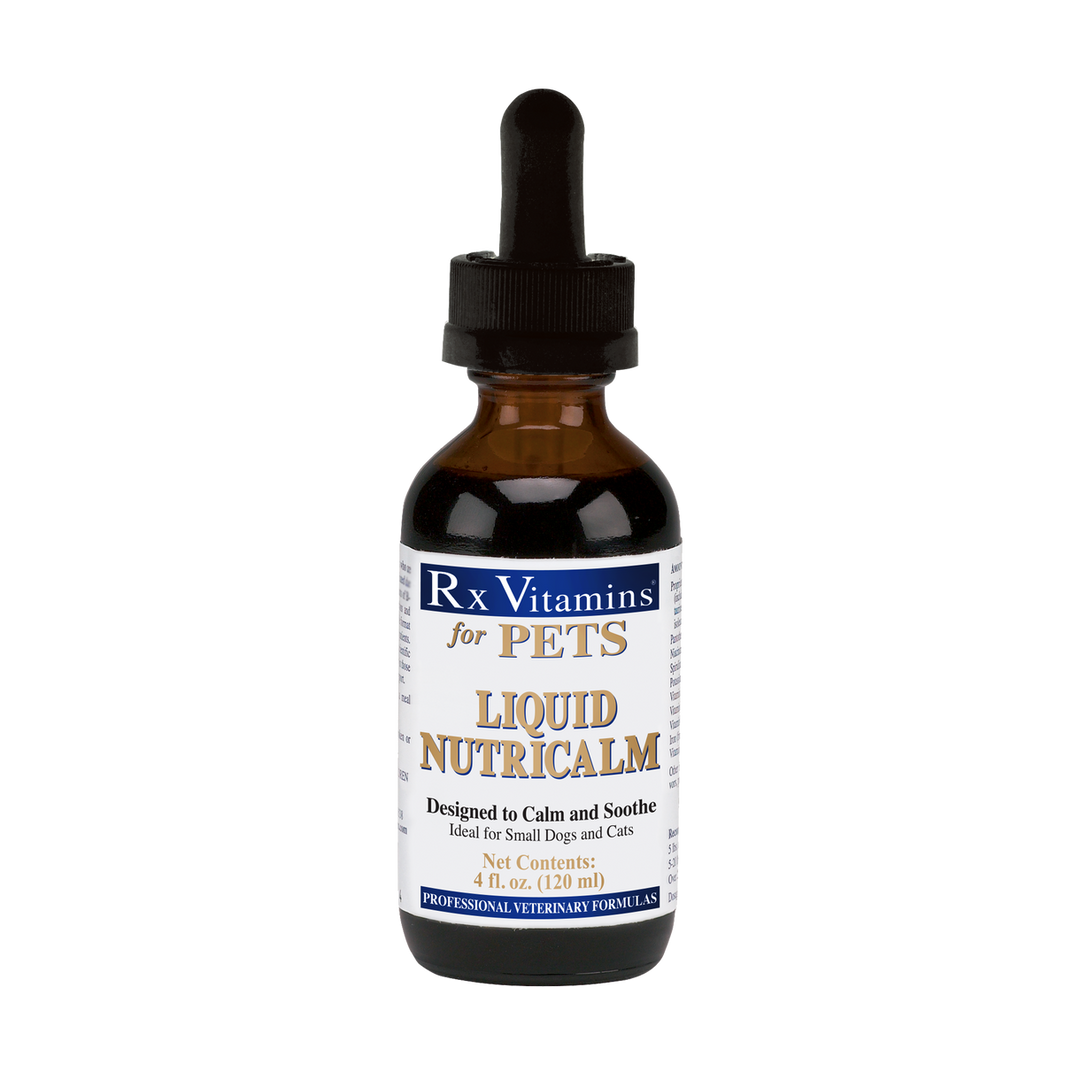 Rx Vitamins For Pets Liquid Nutricalm 4 Oz Natural Relief for Dogs and Cats