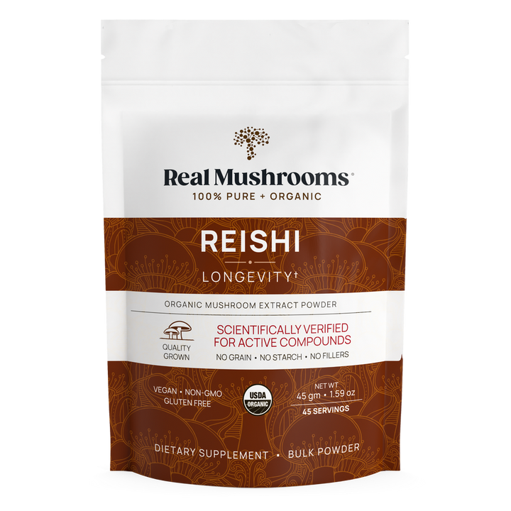Real Mushrooms Reishi Mushroom Extract Bulk Powder 45 Grams