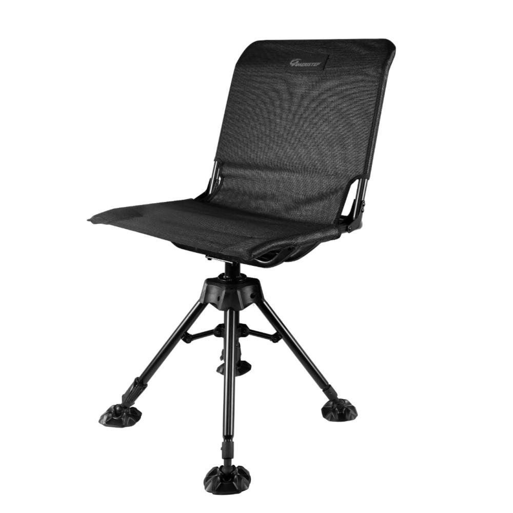 Ameristep 360 Silent Swivel Blind Chair with Mesh Comfort Seat Black