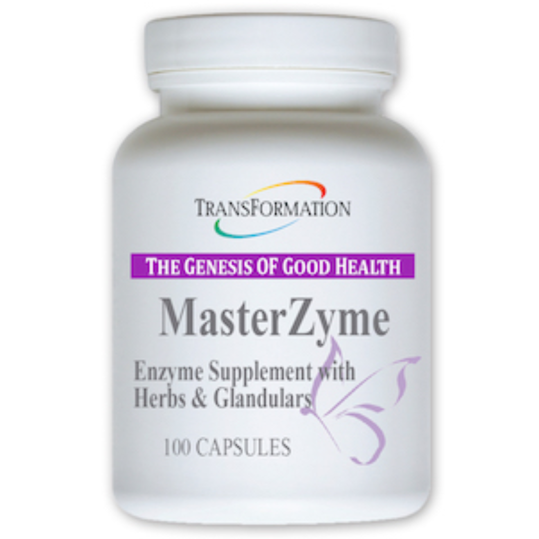 Transformation Enzymes Digest 90 MasterZyme enzyme supplement with herbs in 100 capsules
