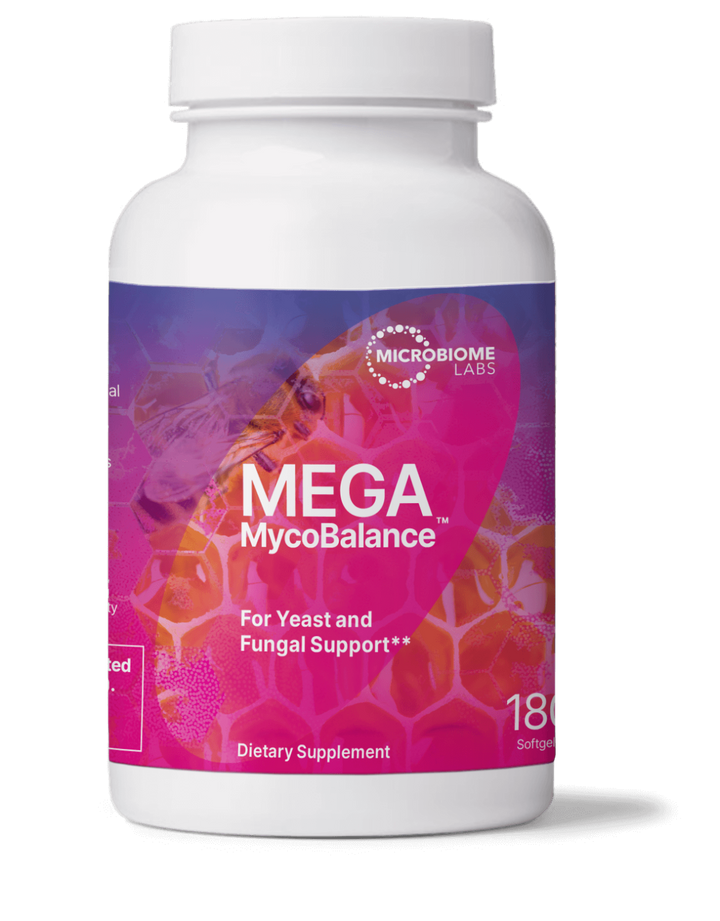 Microbiome Labs MegaMycoBalance 180 cápsulas: favorece el equilibrio fúngico y la salud intestinal.