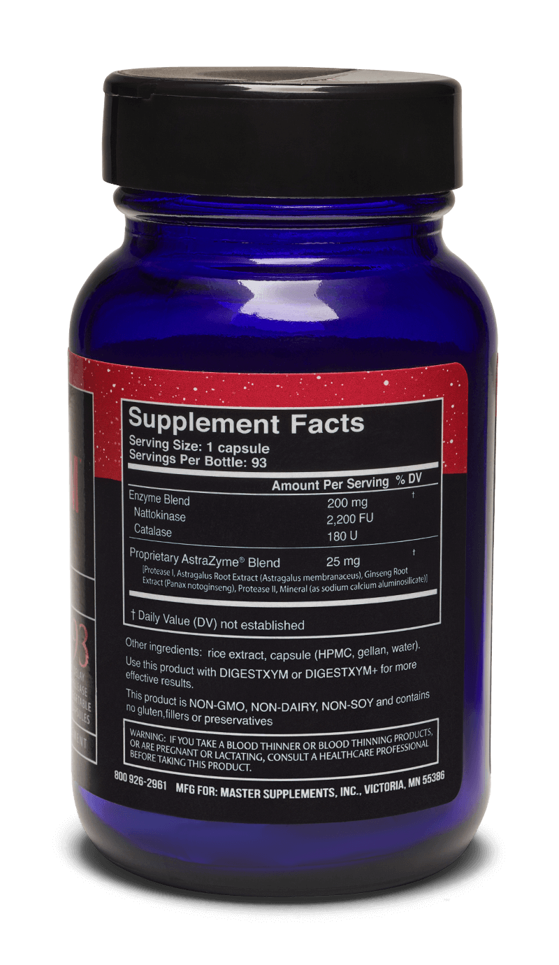 Master Supplements US Enzymes NATTOXYM 93 cápsulas Mezcla de nattoquinasa
