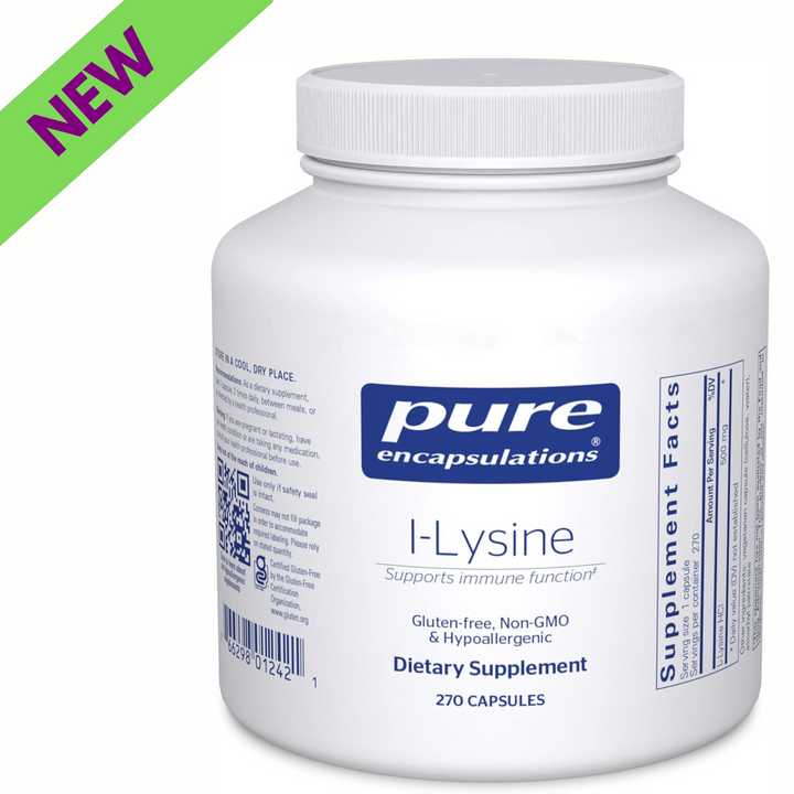 Pure Encapsulations L Lysine Supports Immune System and Oral Health 270 Capsules