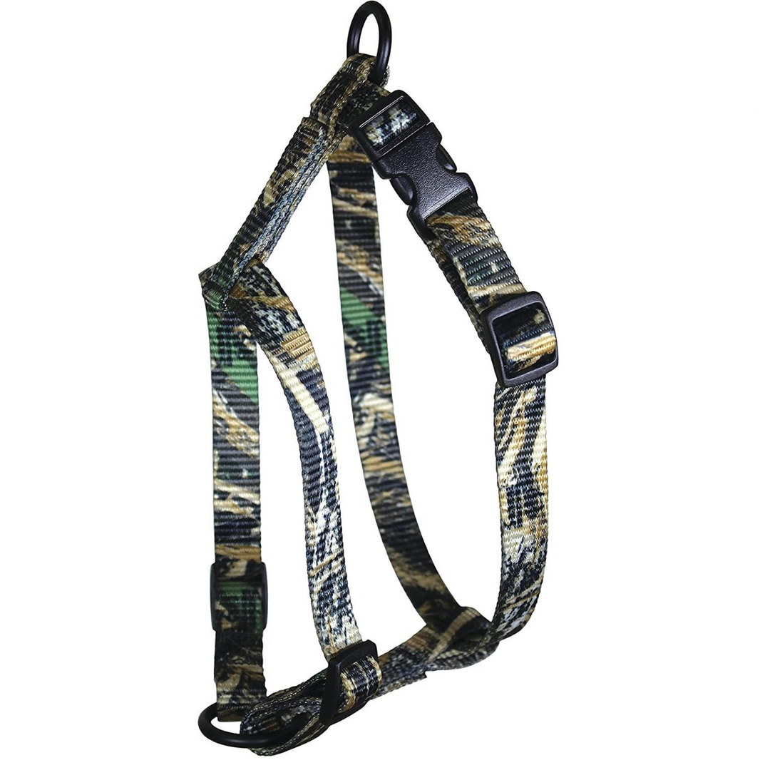 Arnés de nailon ajustable Omnipet Kwik Klip para mascotas, 1 capa, 5/8", Realtree Max 5