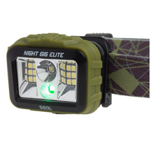 Load image into Gallery viewer, Browning Night Gig Elite USB Rechargeable Headlamp ODG 2 PACK
