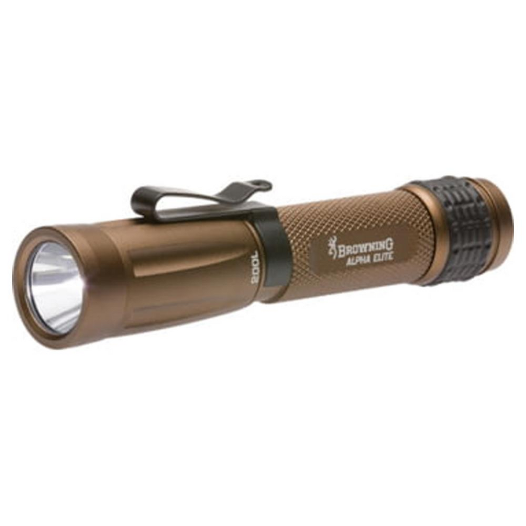 Browning Tactical Alpha Elite LED Aluminum Flashlight Bronze