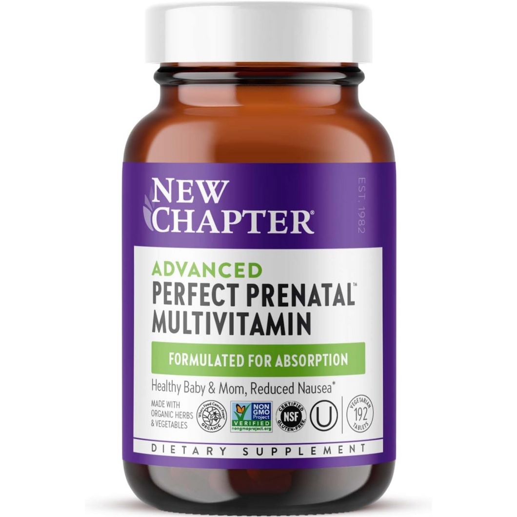 New Chapter Perfect Prenatal Whole Food Multivitamin 192 Vegetarian Tablets