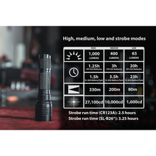 Load image into Gallery viewer, streamlight-protac-hl-x-1000-lumens-tactical-light-rechargeable-batter-black
