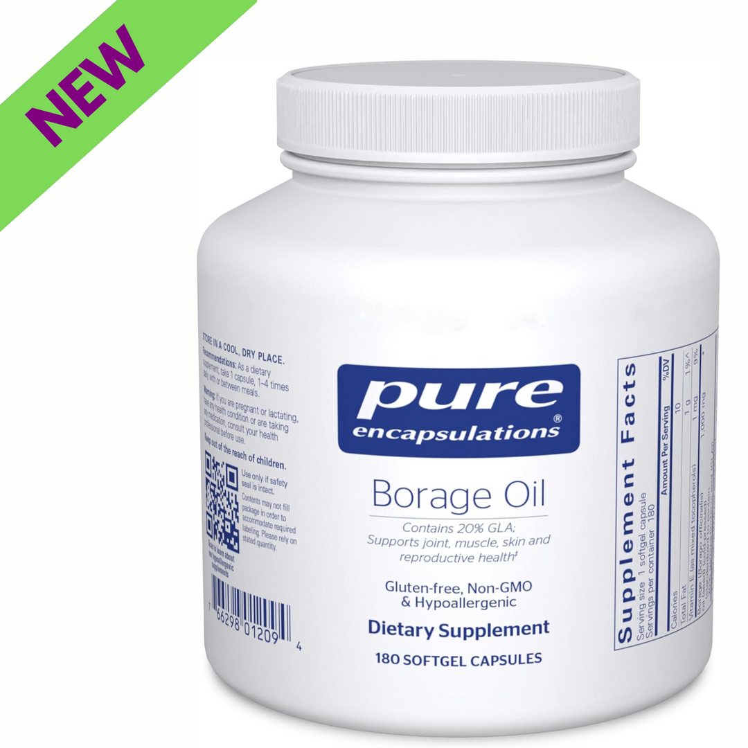 Pure Encapsulations Borage Oil Supports Skin Joint and Immune Health 180 Softgels