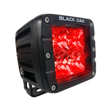 Load image into Gallery viewer, Black Oak LED 2 Inch Red LED Predator Pod Light Flood Optics Black
