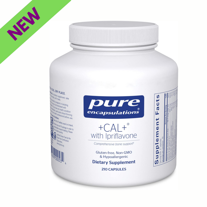 Pure Encapsulations +Cal+ with Ipriflavon Supports Bone and Skeletal 210 Caps