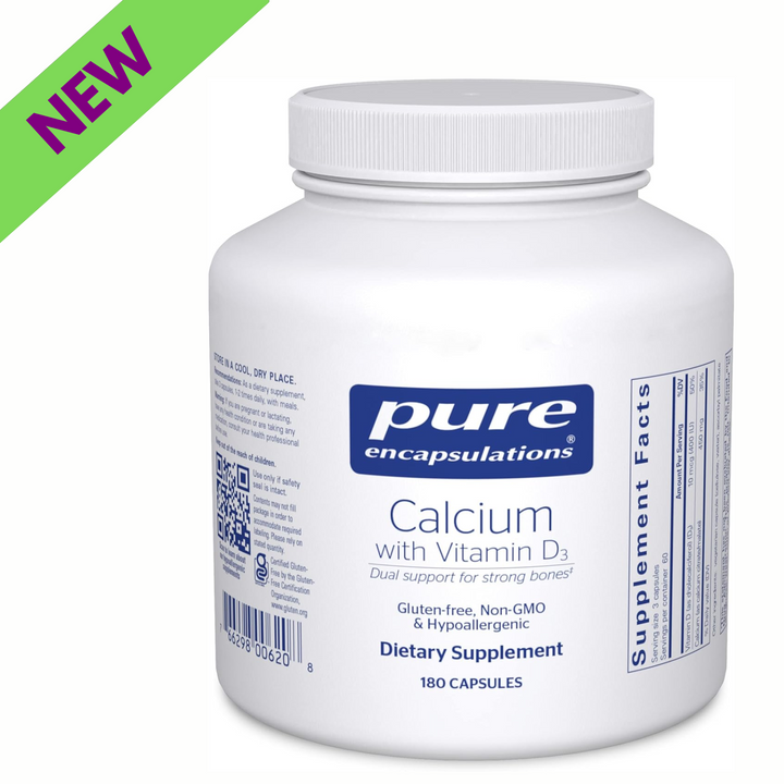 Pure Encapsulations Calcium D3 Supports Bone Heart Colon Health Balance 180 Caps
