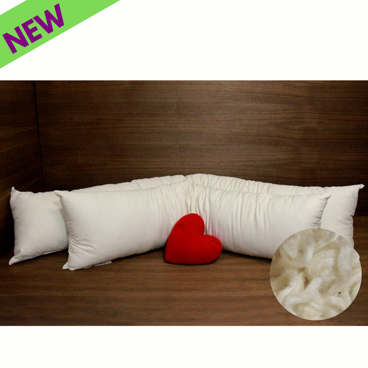 Soaring Heart Premium Organic Small Kapok Body Pillows Handmade Bedding
