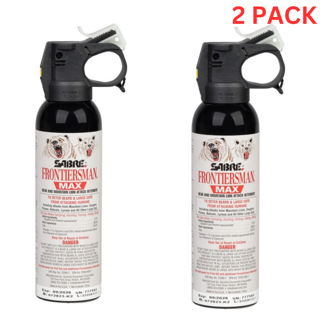 Sabre Frontiersman Max Bear and Mountain Lion Spray 9.2 Oz 2 PACK